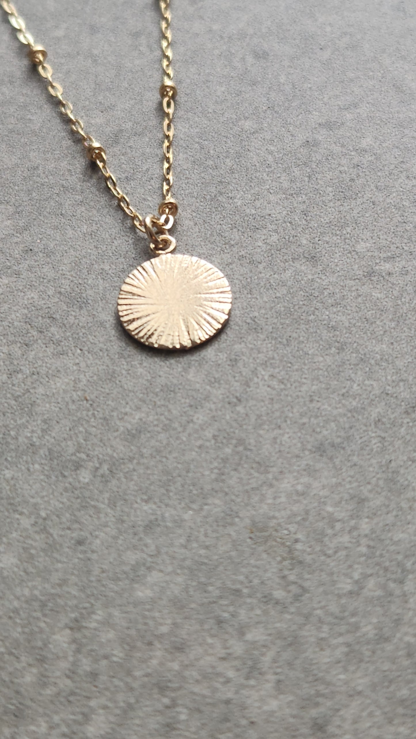 Sun Medallion Pendant Necklace