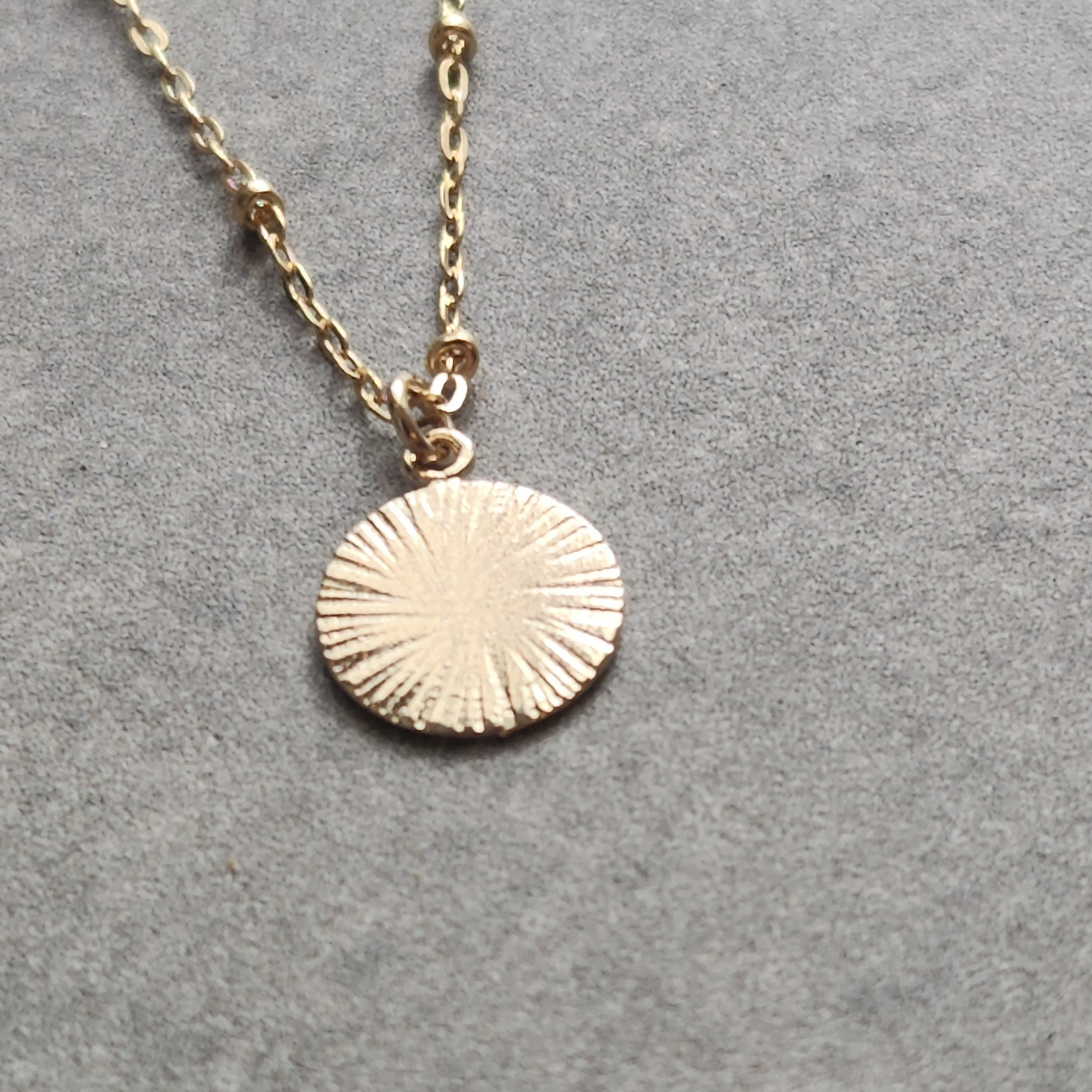 Sun Medallion Pendant Necklace