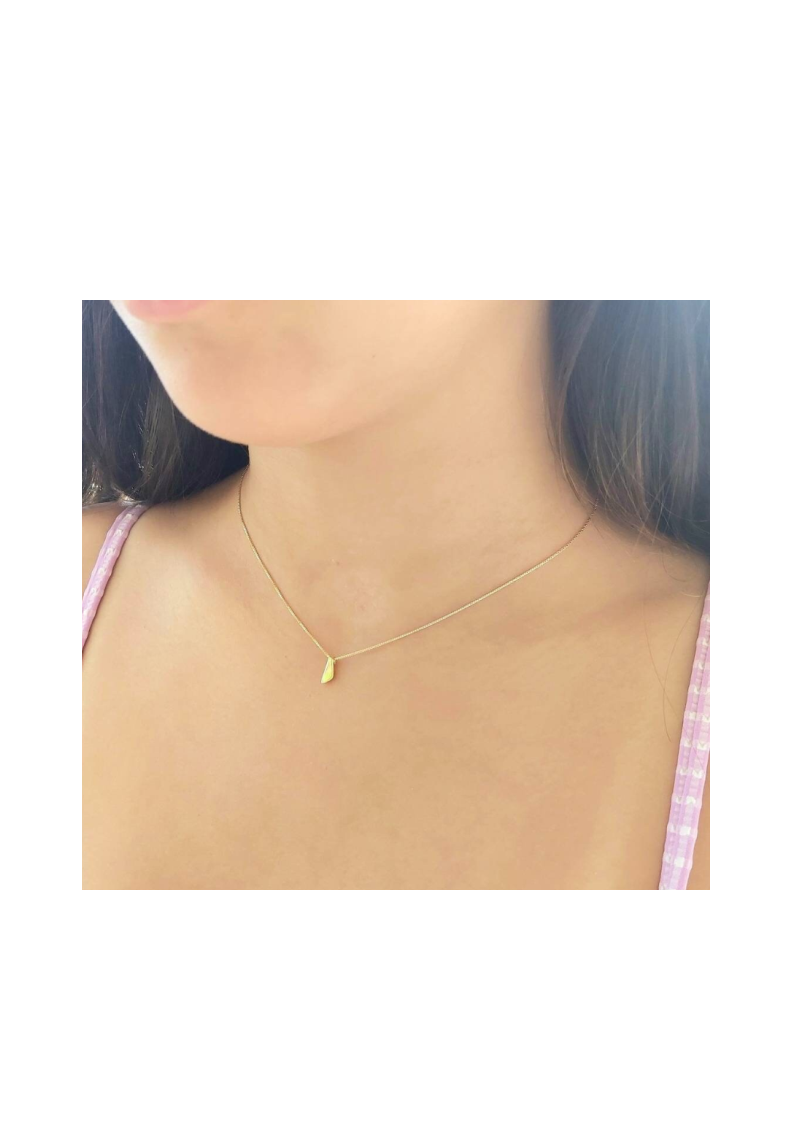 Tiny Gold Nugget Necklace