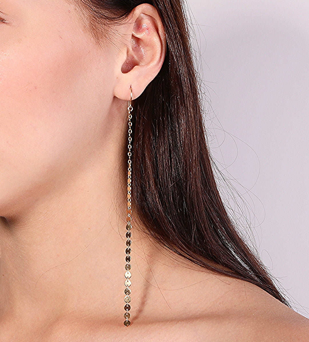 Long Dangling Earrings with Freshwater Pearls - The Diamond Setter